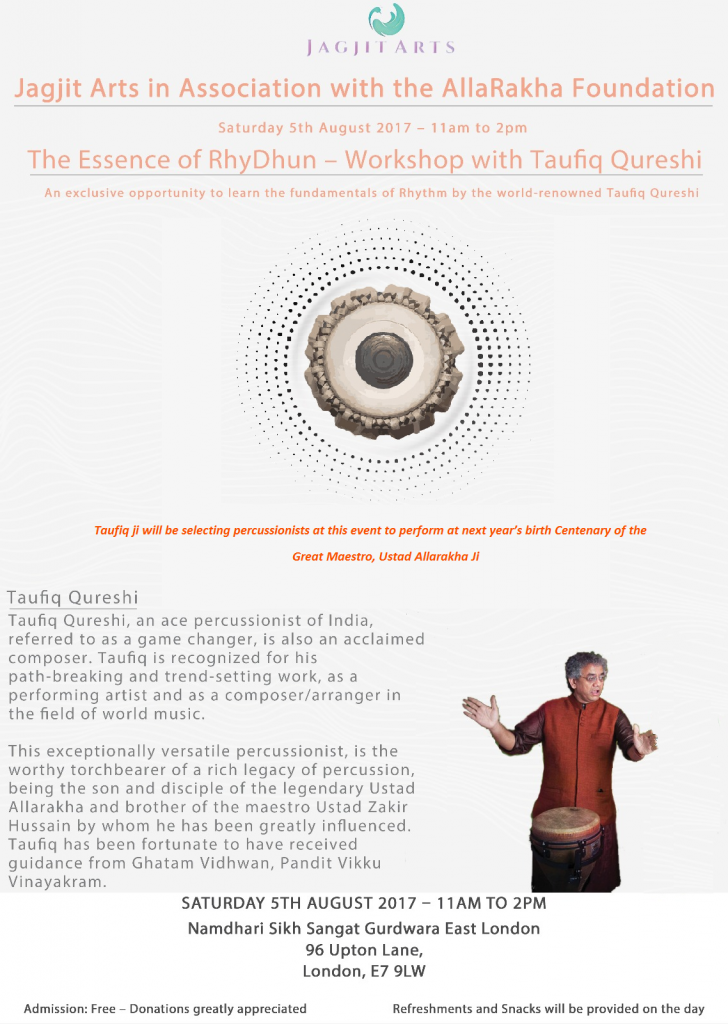 Taufiq Qureshi Work Shop